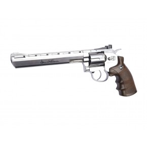 Revolver à plombs CO2 Calibre 4.5mm Dan Wesson Silver 8 pouces
