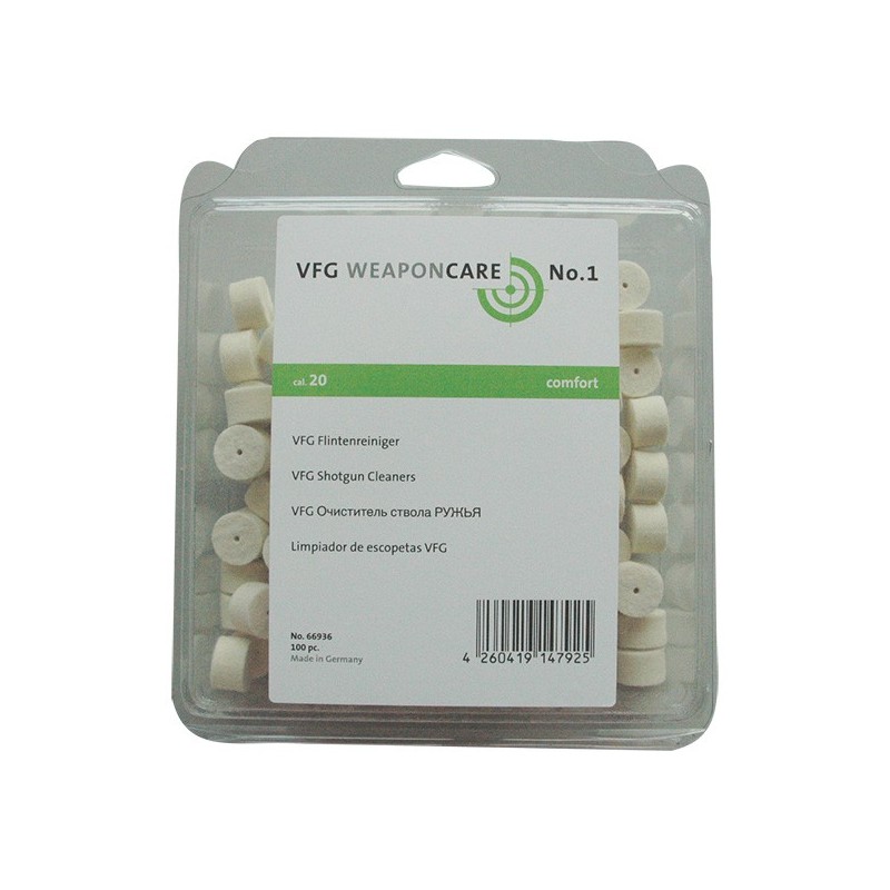 Tampons de nettoyage calibre  .20 par 100 VFG