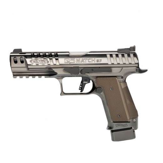 Pistolet 9mm Walther Q5 Match Steel Frame Black Diamond