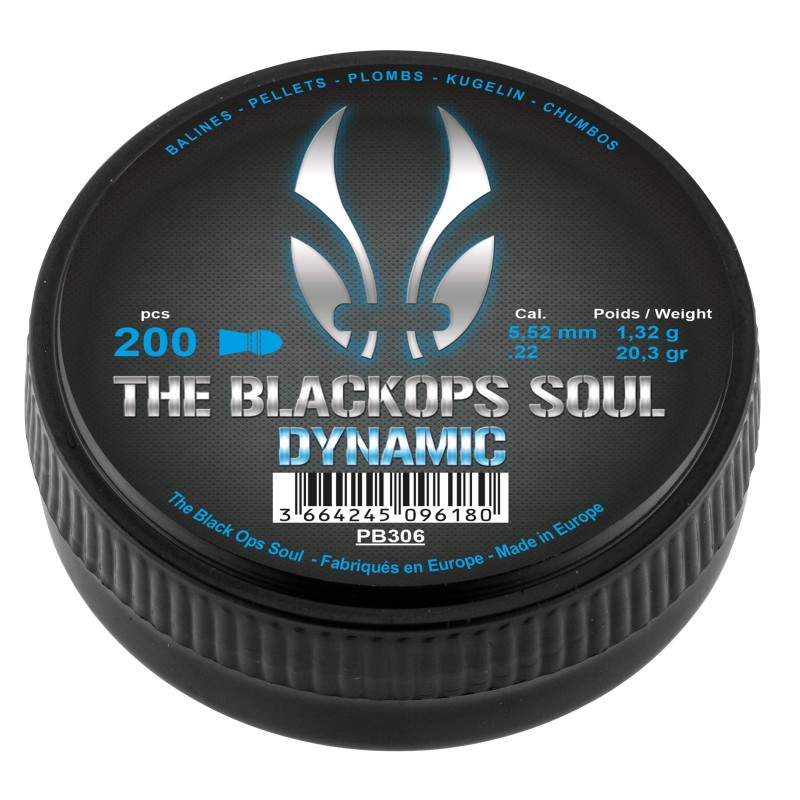 Plombs The Black Ops Soul à tête Dynamic cal. 5,5 mm