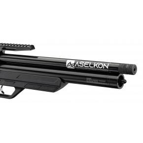 Carabine à air PCP Aselkon MX10 19J Régulateur Jet Black Calibre 5.5 mm