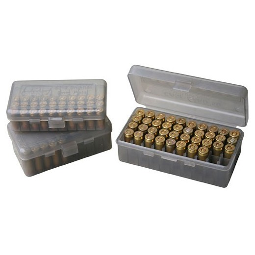 Boîte de rangement MTM pour 50 munitions 41 REM MAG / 44 REM MAG / 45 Long Colt
