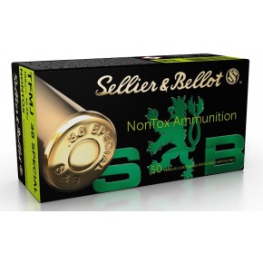 Munitions Sellier & Bellot 38SP TFMJ NONTOX 158 grains par 50
