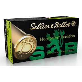 Munitions Sellier & Bellot 38SP SP NONTOX 158 grains par 50