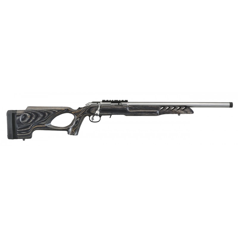 CARABINE RUGER AMERICAN RIMFIRE TARGET .22LR INOX LAMELLE NOIRE