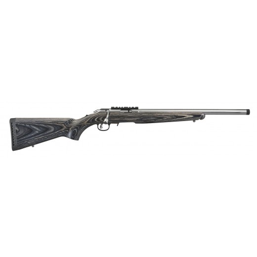 CARABINE RUGER AMERICAN RIMFIRE TARGET .17HMR INOX LAMELLE NOIRE