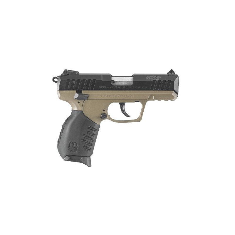 Pistolet Ruger SR22PB 22LR POIGNEE CADRE FDE