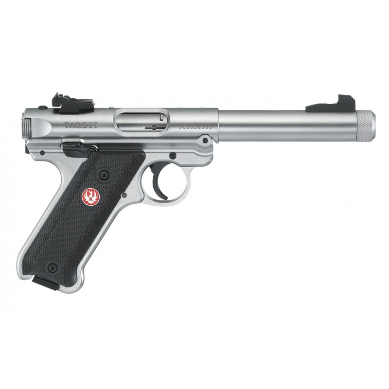 Pistolet Ruger MARK IV 22LR 1/2" INOX TARGET CANON BULL FILETE