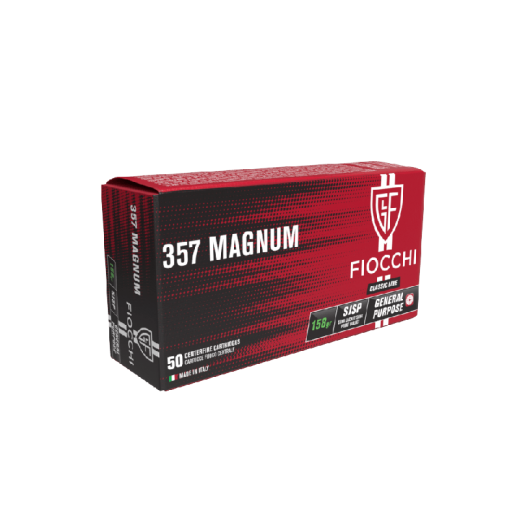 Munitions 357 Magnum Fiocchi SJSP 158 grains