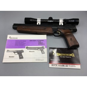 Pistolet Browning BuckMarck Silhouette .22lr + Lunette d'occasion