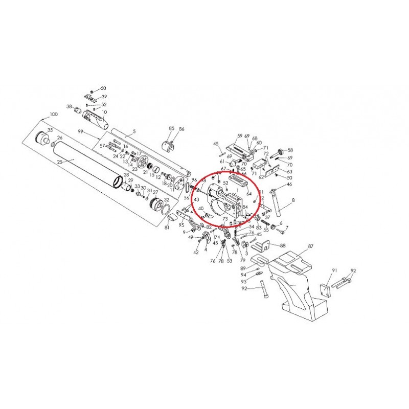 Carcasse  vide pour pistolet Steyr LP2