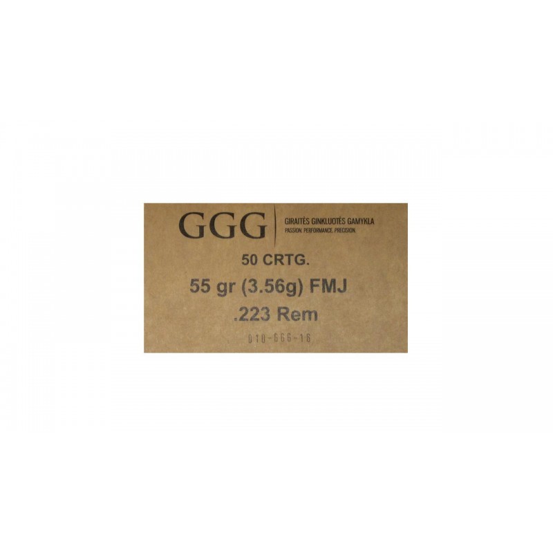 Munitions 223 Rem FMJ 55GR - GGG