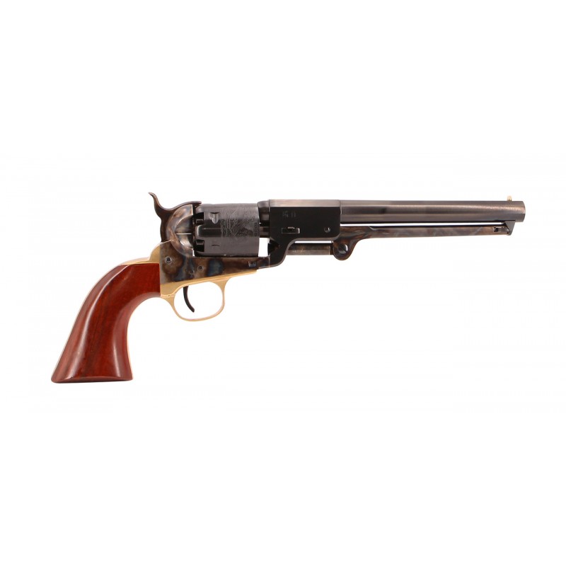 REVOLVER UBERTI 1851 NAVY LEECH RIGDON CAL.36 7.1/2" ROND POUDRE NOIRE