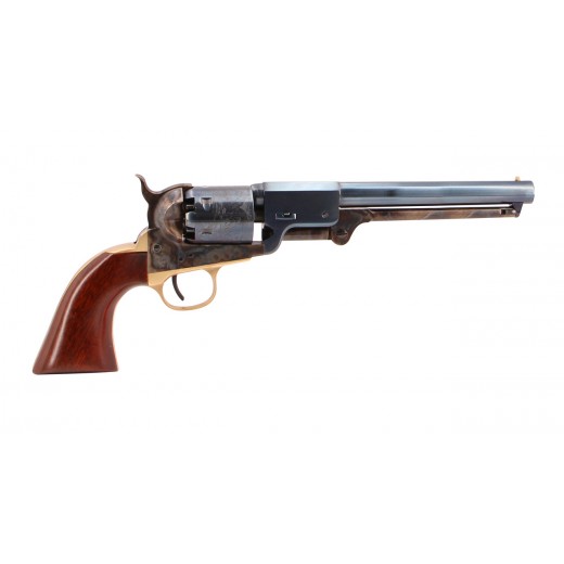 REVOLVER UBERTI 1851 NAVY LEECH RIGDON CAL.36 7.1/2" ROND POUDRE NOIRE