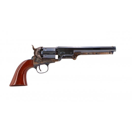 REVOLVER UBERTI 1851 NAVY LONDON CAL.36 7.1/2" BLEU POUDRE NOIRE