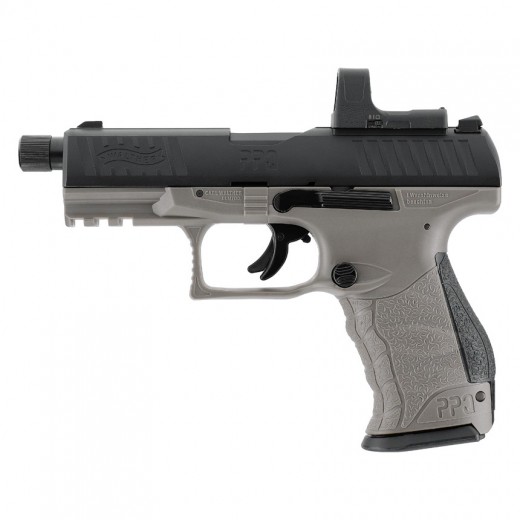 PISTOLET WALTHER PPQ M2 Q4 TAC COMBO 4,6'' CO2 CALIBRE 4.5MM AVEC VISEUR RDS 8