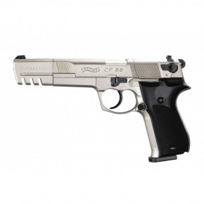 Pistolet à plombs CO2 CP88 5.6'' NICKEL WALTHER CAL 4.5MM
