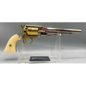 Coffret de 2 revolvers PIETTA Remington 1858 et Remington Pocket  Doré