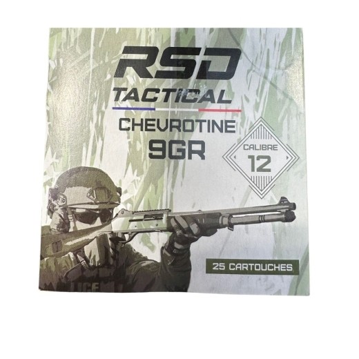25 cartouches Jocker RSD Tactical Chevrotine 12/67 9g