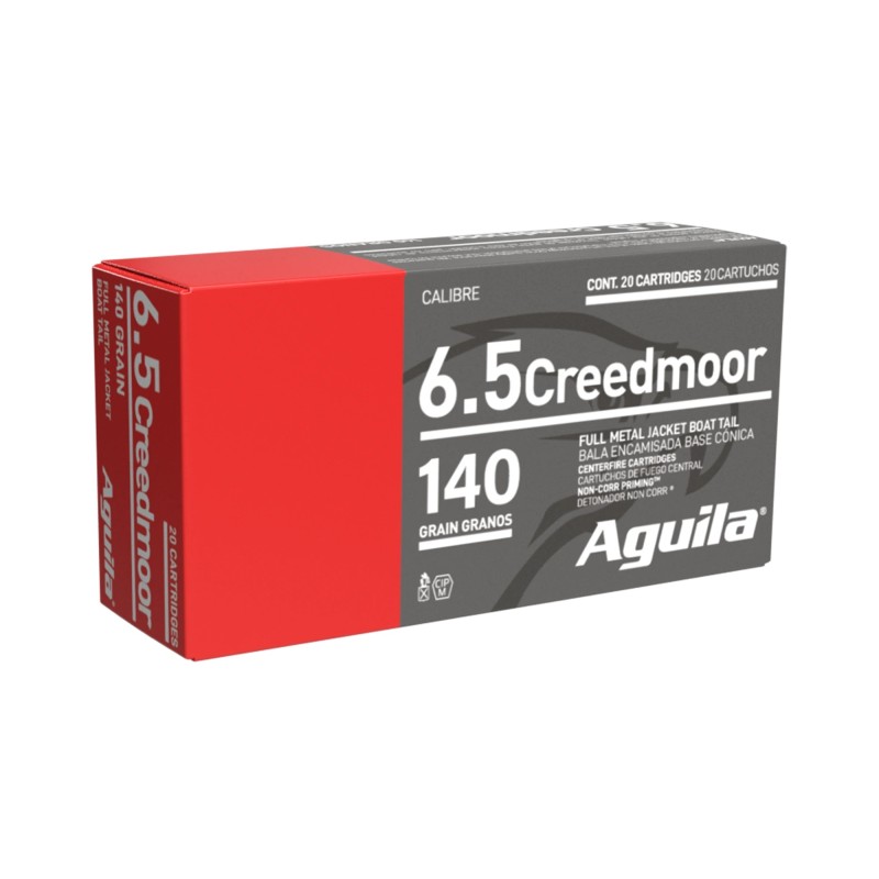 AGUILA 6.5 CREEDMOOR FMJBT 140GR X20