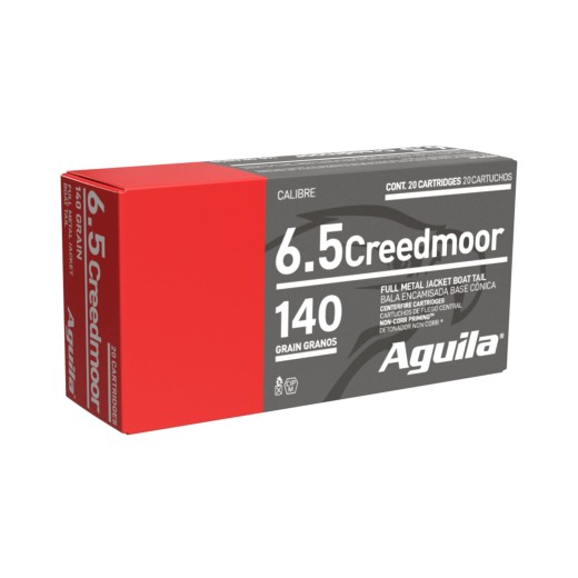 AGUILA 6.5 CREEDMOOR FMJBT 140GR X20