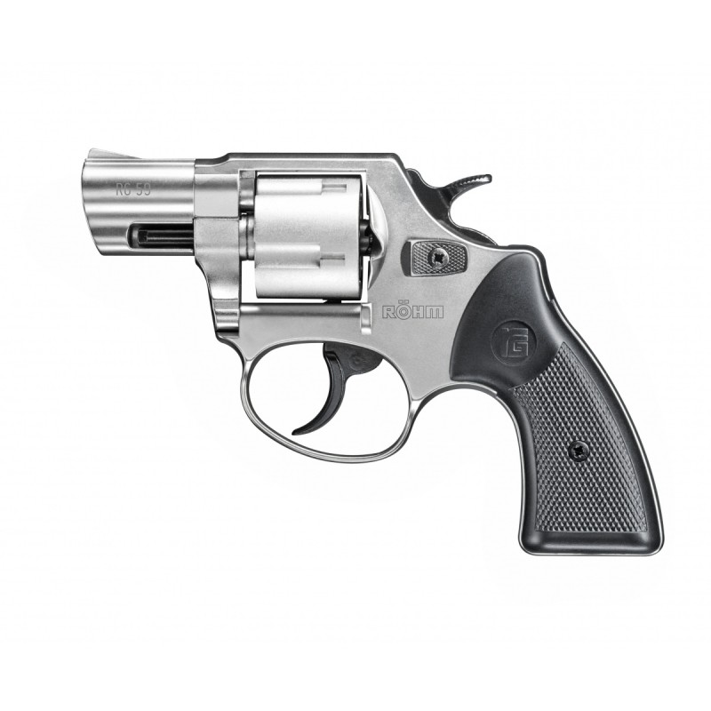 REVOLVER D'ALARME ROHM RG 59 Cal. 9MM R.K CHROMÉ