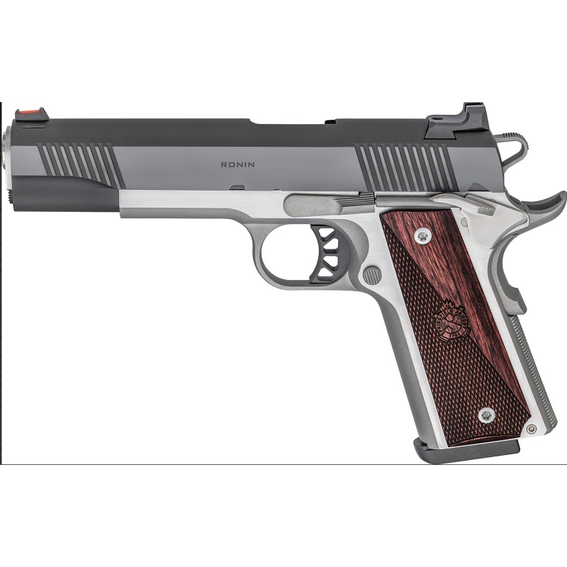 Pistolet Springfield Armory 45ACP 1911 RONIN 5" INOX/NOIR