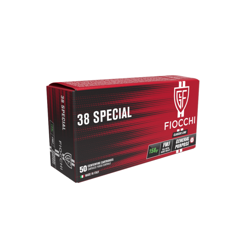 Munitions 38 Special Fiocchi FMJ 158 grains