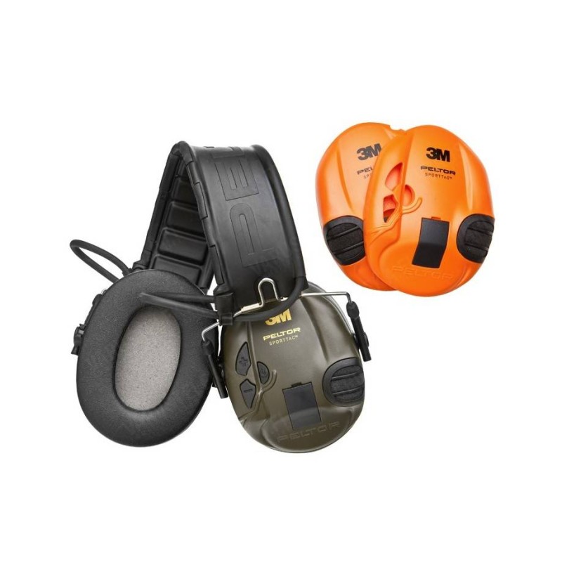 Casque anti-bruit SportTac Active - Orange/Vert d'Occasion