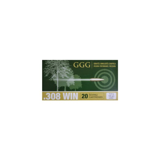 munitions 308 Win. HPBT Match 168gr - GGG