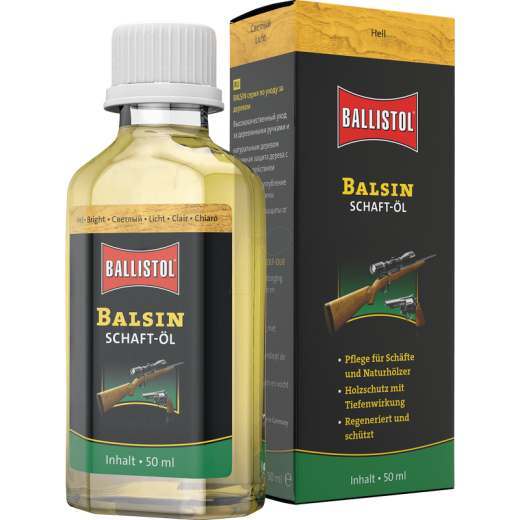 Huile pour crosse Balsin, claire, 50 ml