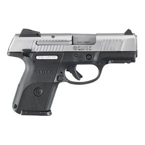 Pistolet 9mm Ruger SR9C Noir et Inox Bi Color
