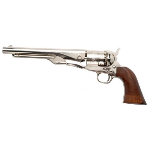 Revolver Pietta Modèle 1860 Army Acier Nickele calibre 44