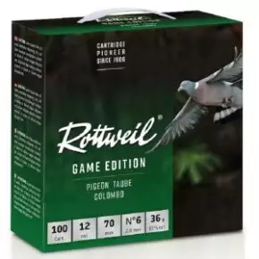 Cartouches Rottweil Game édition Pigeon  36 grains calibre 12/70