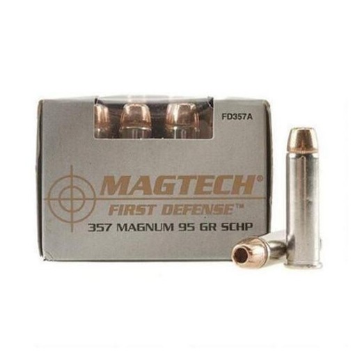 Munitions 357 Magnum MAGTECH 95 grains SCHP