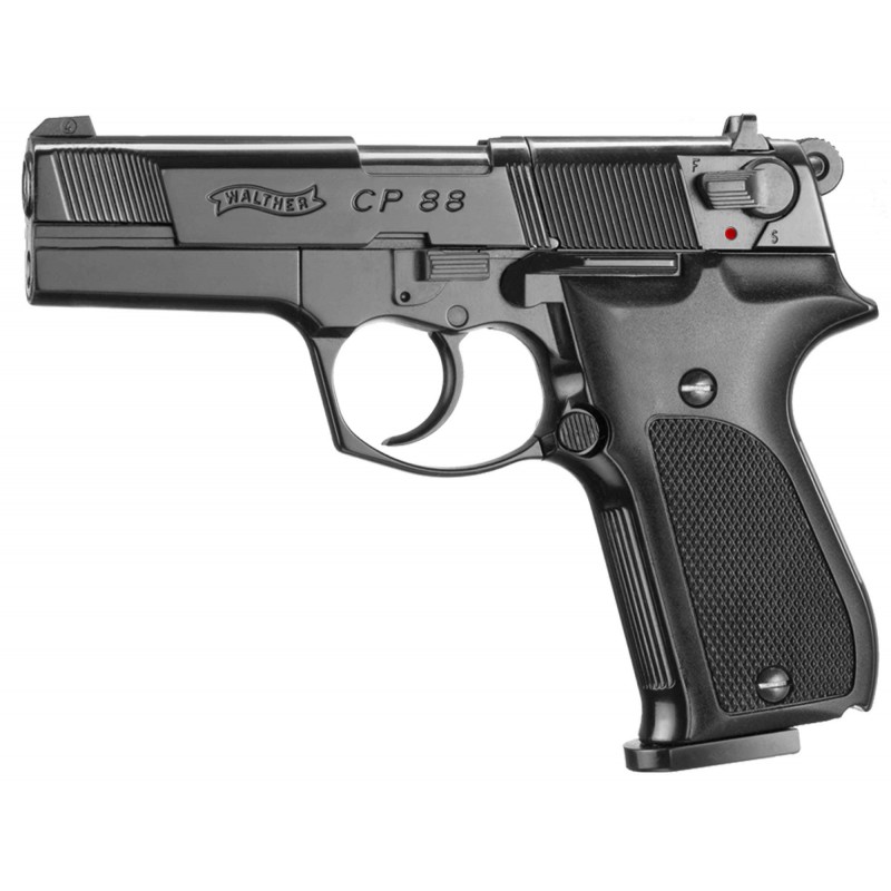 Pistolet à plombs CO2 Calibre 4.5mm Walther CP88 Noir